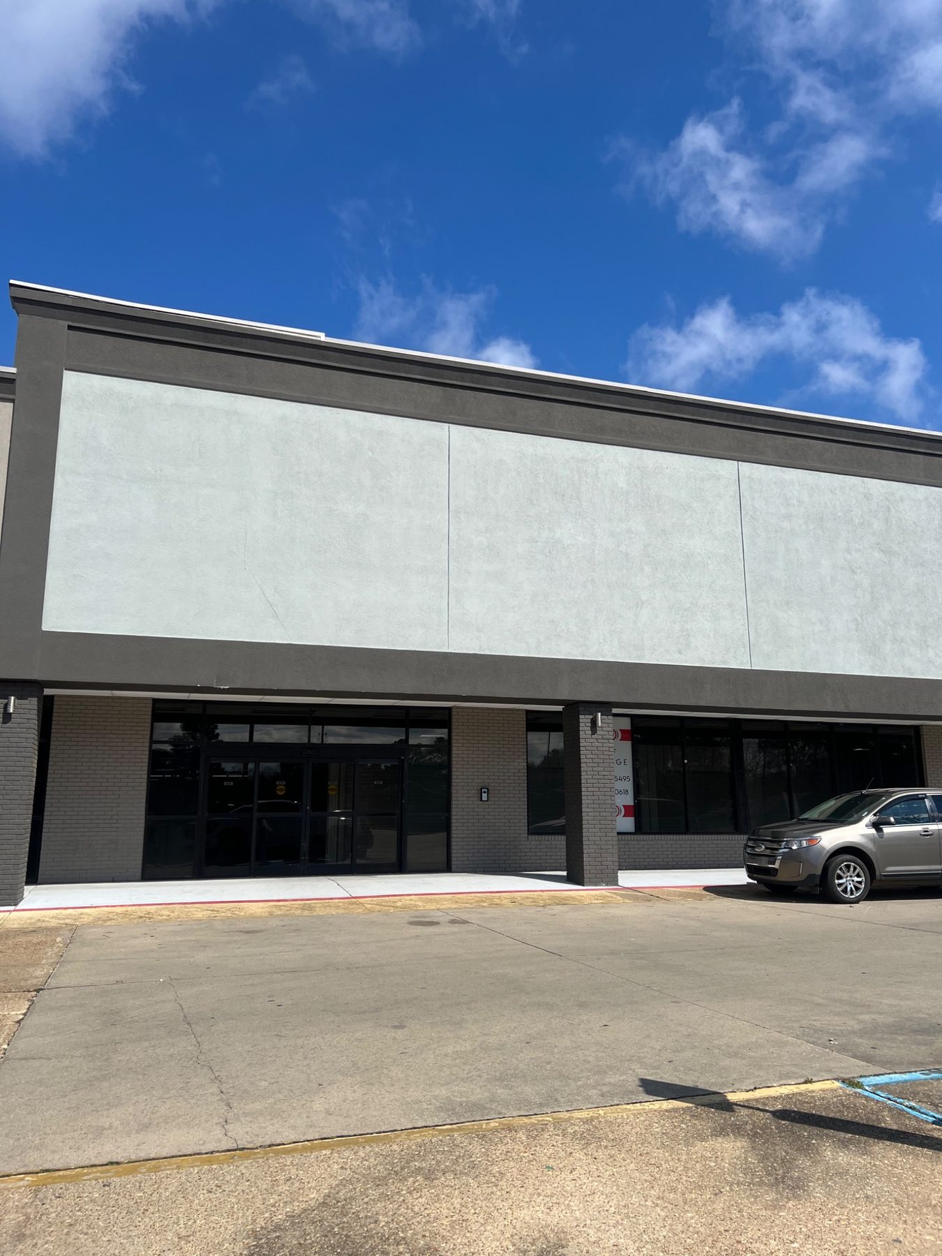 Exterior front view of the storage facility